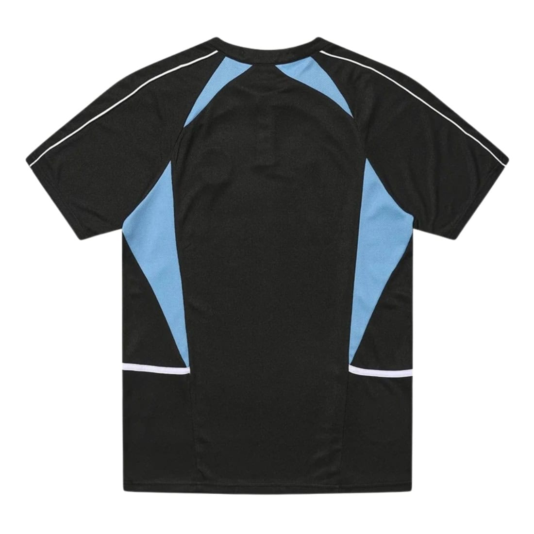 Helas Dolphin Football Polo T-Shirt - Black/Blue - Mens Graphic T-Shirt by Helas