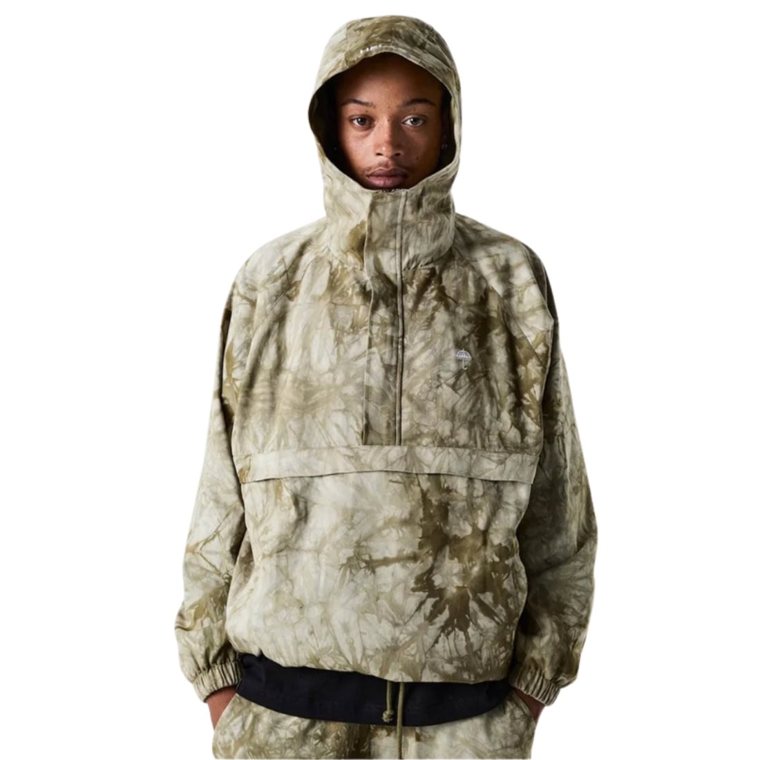 Helas Tie Camo Quarter Zip Jacket - Beige - Mens Casual Jacket by Helas