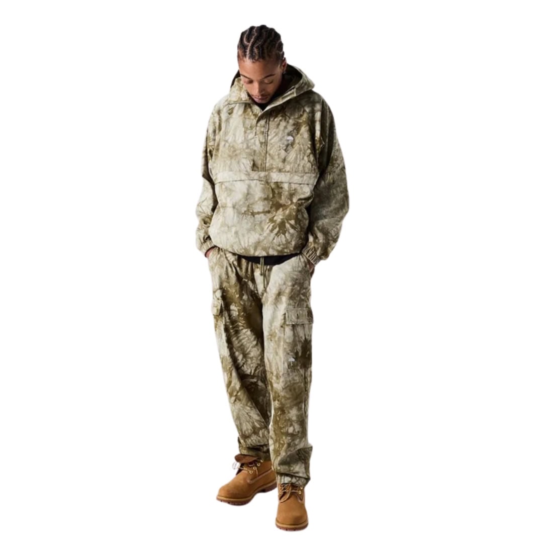 Helas Tie Camo Quarter Zip Jacket - Beige - Mens Casual Jacket by Helas