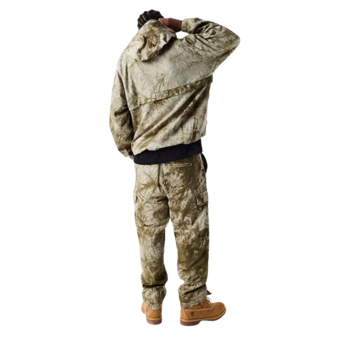 Helas Tie Camo Quarter Zip Jacket - Beige - Mens Casual Jacket by Helas