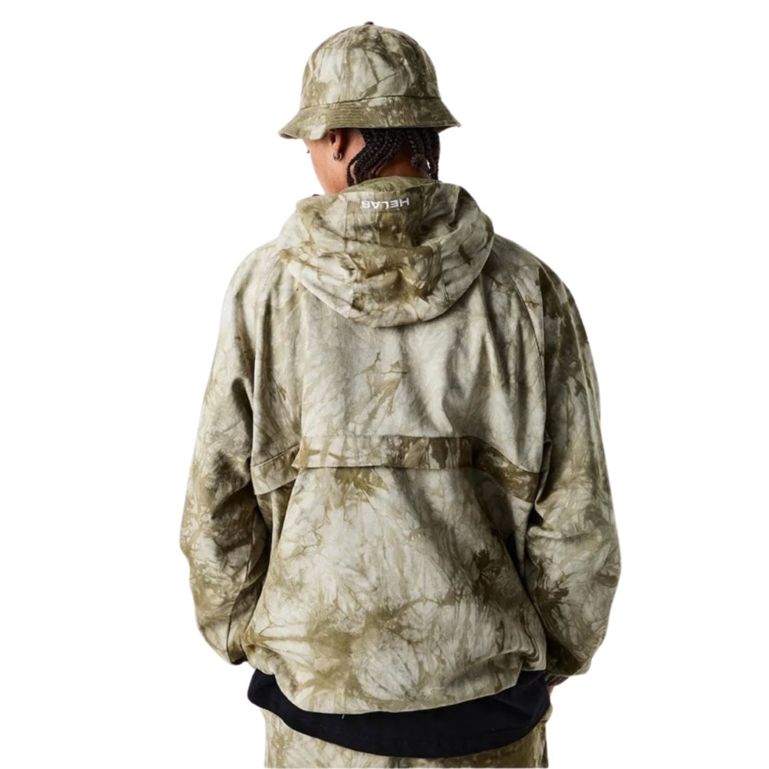 Helas Tie Camo Quarter Zip Jacket - Beige - Mens Casual Jacket by Helas