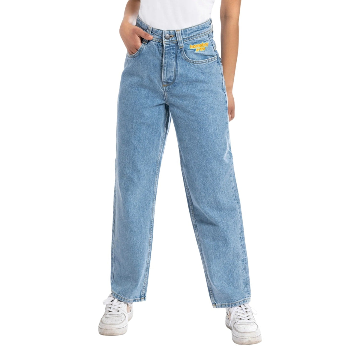 Home Boy X-Tra Baggy Denim - Moon - Mens Relaxed/Loose Denim Jeans by Home Boy