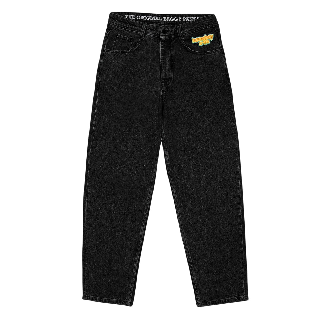 Home Boy X-Tra Baggy Denim - Washed Black - Mens Relaxed/Loose Denim Jeans by Home Boy