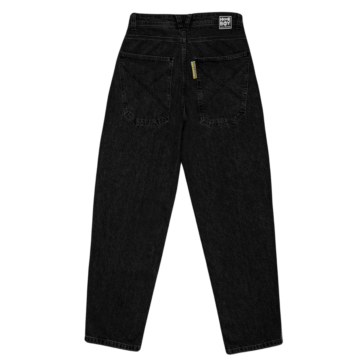 Home Boy X-Tra Baggy Denim - Washed Black - Mens Relaxed/Loose Denim Jeans by Home Boy
