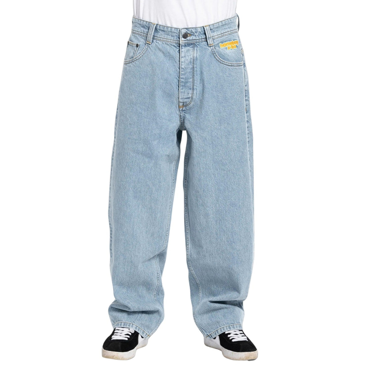 Home Boy X-Tra Monster Baggy Denim - Moon - Mens Relaxed/Loose Denim Jeans by Home Boy