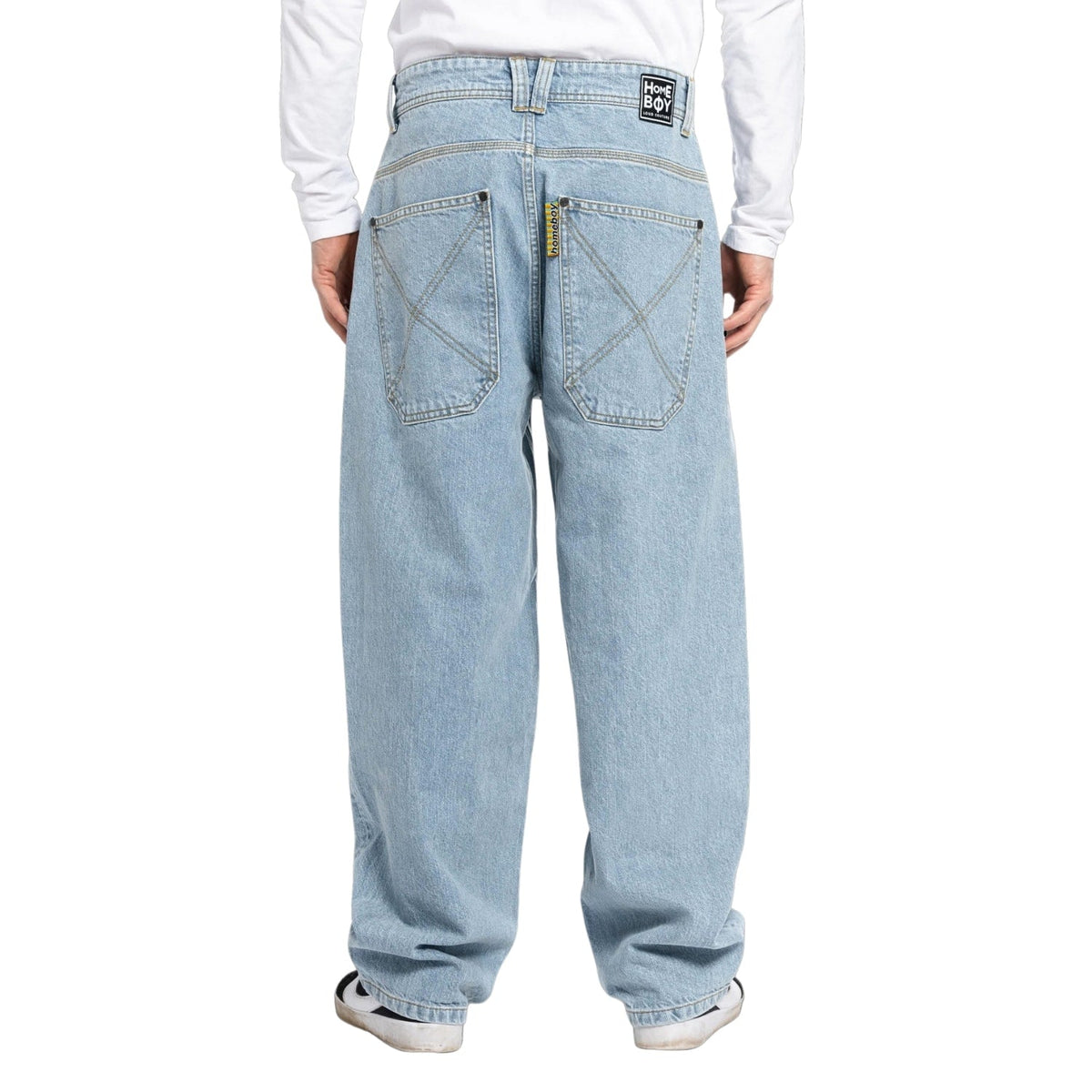 Home Boy X-Tra Monster Baggy Denim - Moon - Mens Relaxed/Loose Denim Jeans by Home Boy