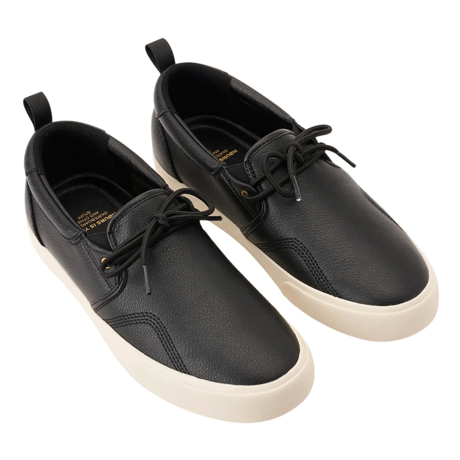 Høurs Is Yours Callio S77 Slip On Skate Shoes - Black Eggnog - Mens Slip On Trainers by Høurs is Yours