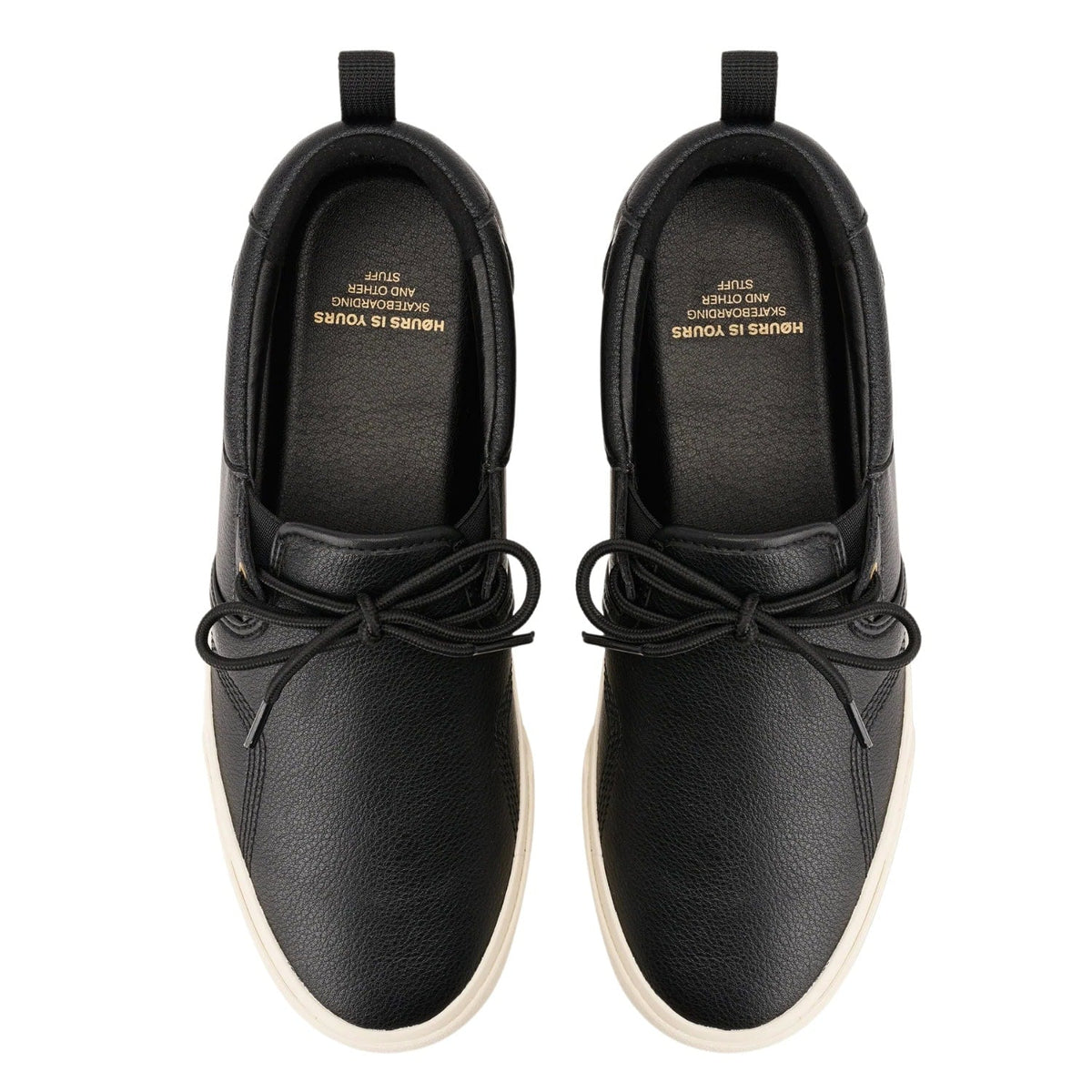 Høurs Is Yours Callio S77 Slip On Skate Shoes - Black Eggnog - Mens Slip On Trainers by Høurs is Yours