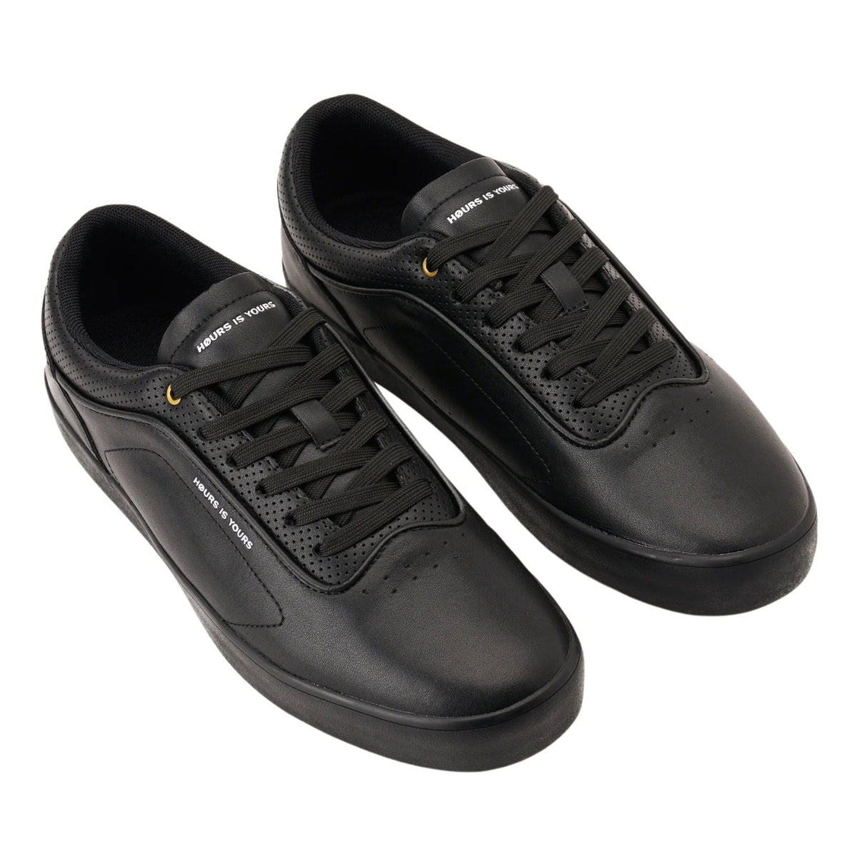 Høurs Is Yours Herman Code V2 Skate Shoes - Black Leather - Mens Skate Shoes by Høurs is Yours