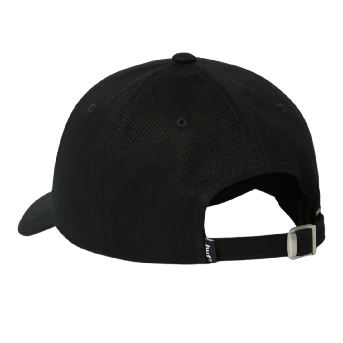 Huf 89 Embroidered 6 Panel CV Hat - Black/White - Snapback Cap by Huf One Size