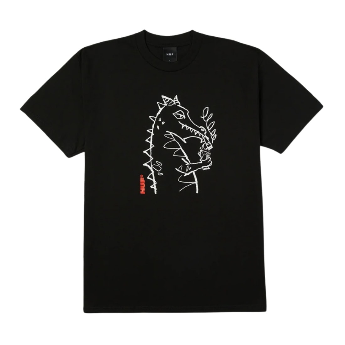 Huf Cash Dragon T-Shirt - Black - Mens Graphic T-Shirt by Huf