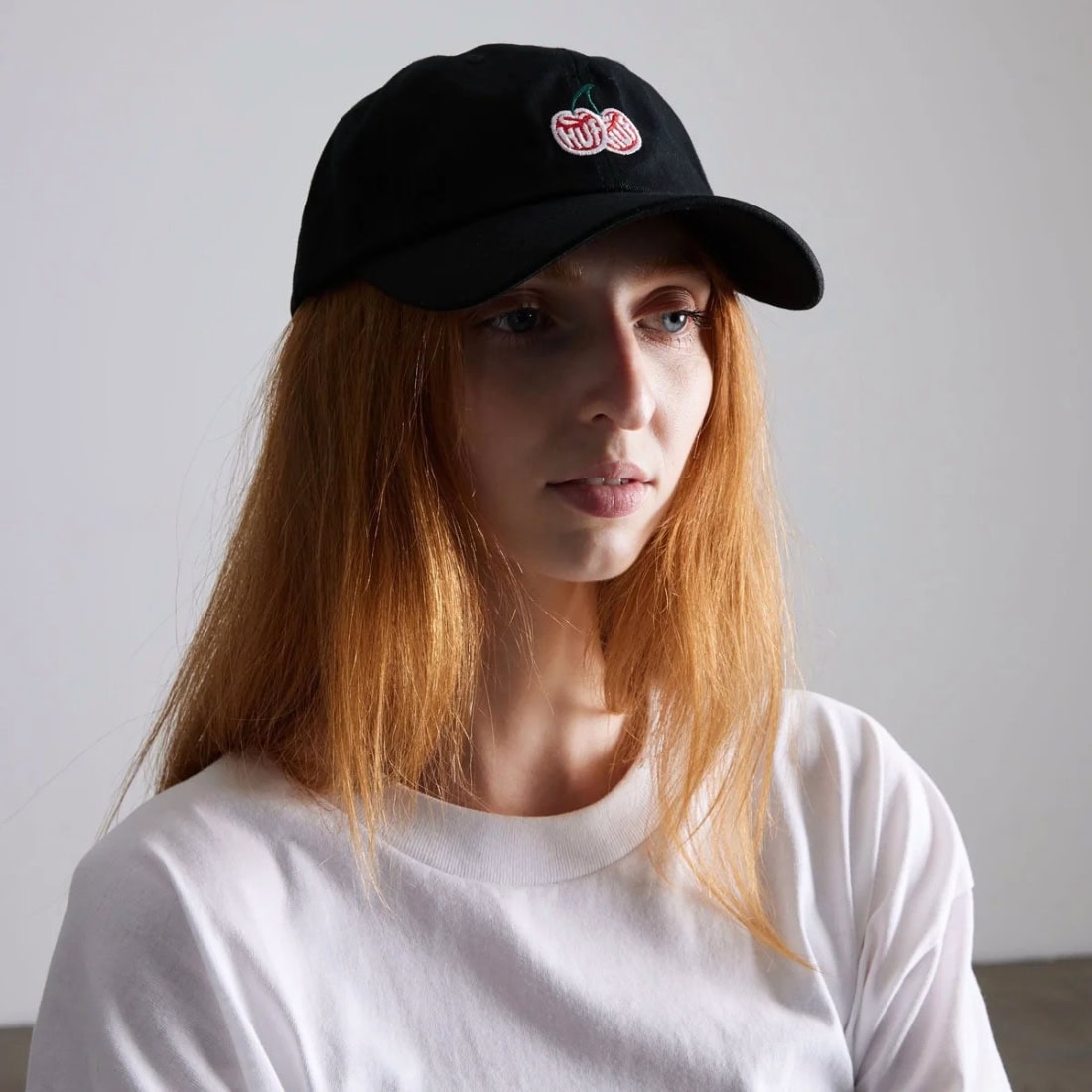 Huf Cherries 6 Panel CV Hat - Black - Strapback Cap by Huf One Size