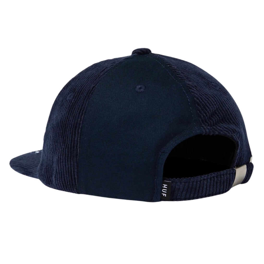 Huf Classic H Pin Wheel 6 Panel Strapback Hat - Navy - Snapback Cap by Huf One Size