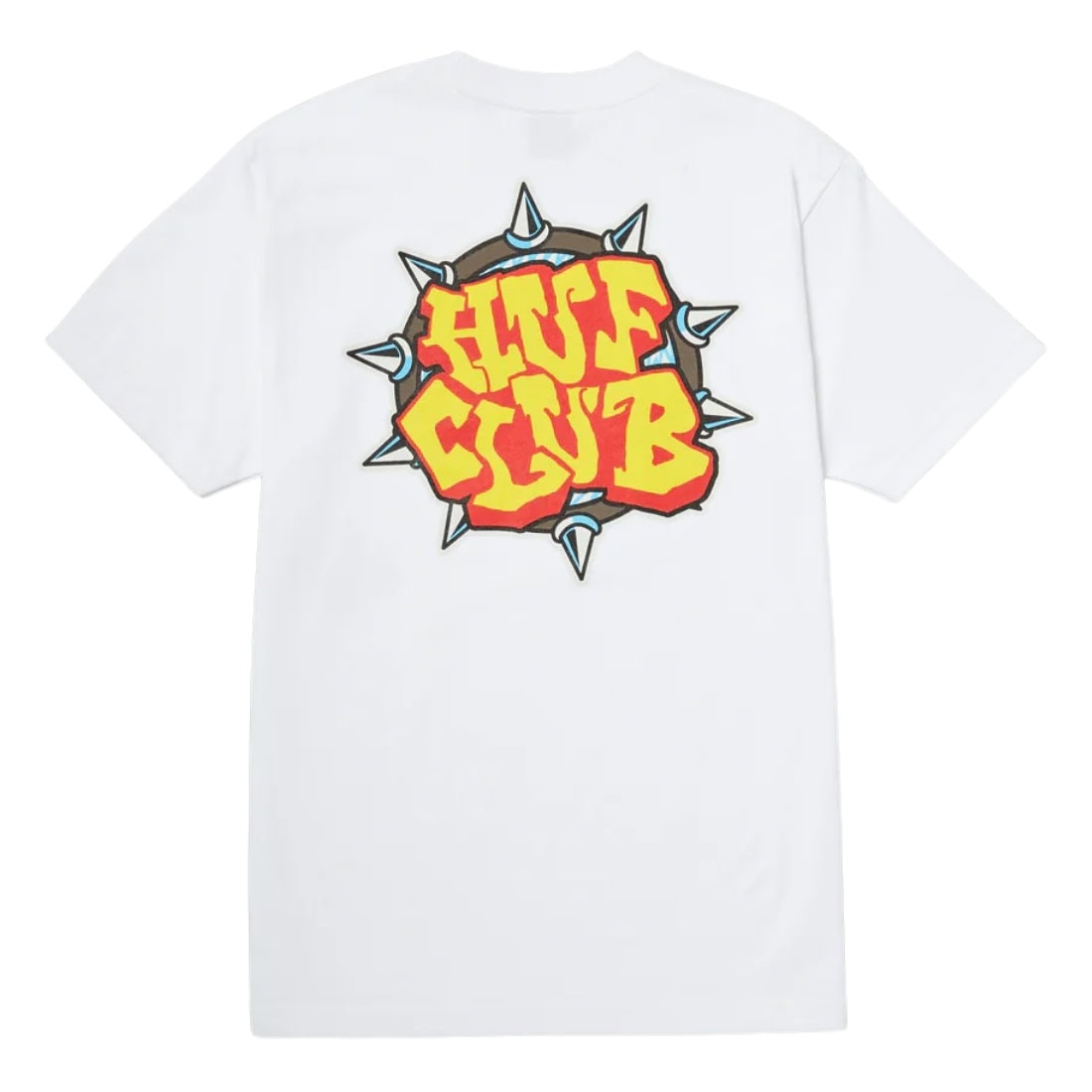 Huf Club T-Shirt - White - Mens Graphic T-Shirt by Huf