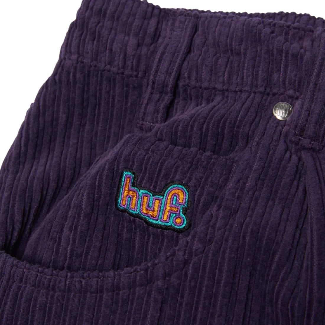 Huf Cromer Corduroy Shorts - Dark Berry - Mens Walk Shorts by Huf