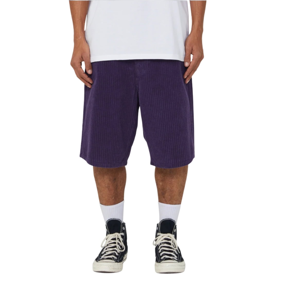 Huf Cromer Corduroy Shorts - Dark Berry - Mens Walk Shorts by Huf
