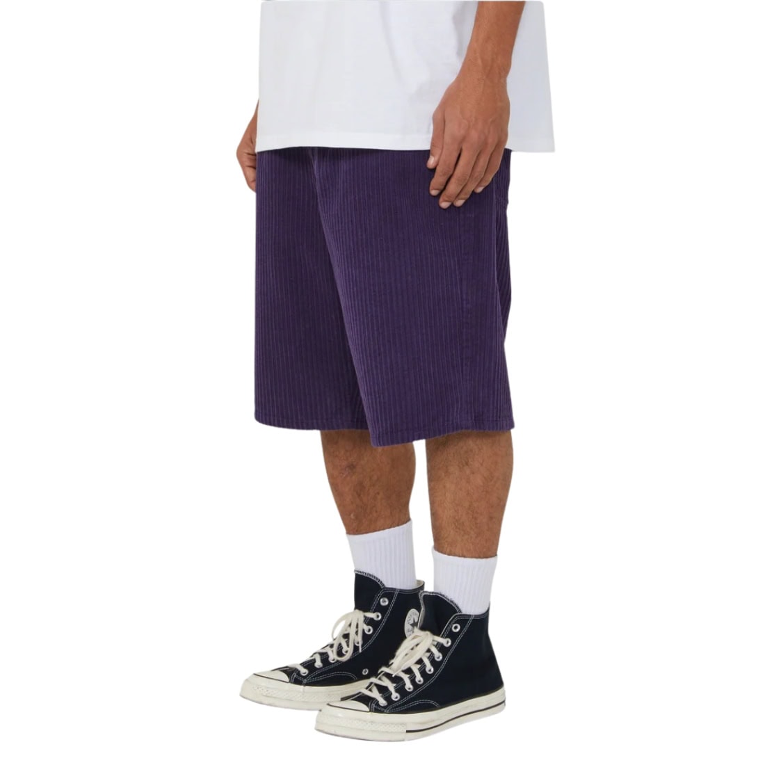 Huf Cromer Corduroy Shorts - Dark Berry - Mens Walk Shorts by Huf