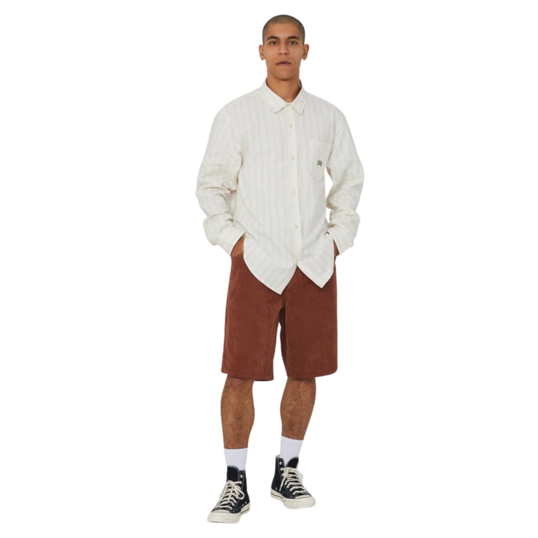 Huf Cromer Corduroy Shorts - Sierra - Mens Denim Shorts by Huf