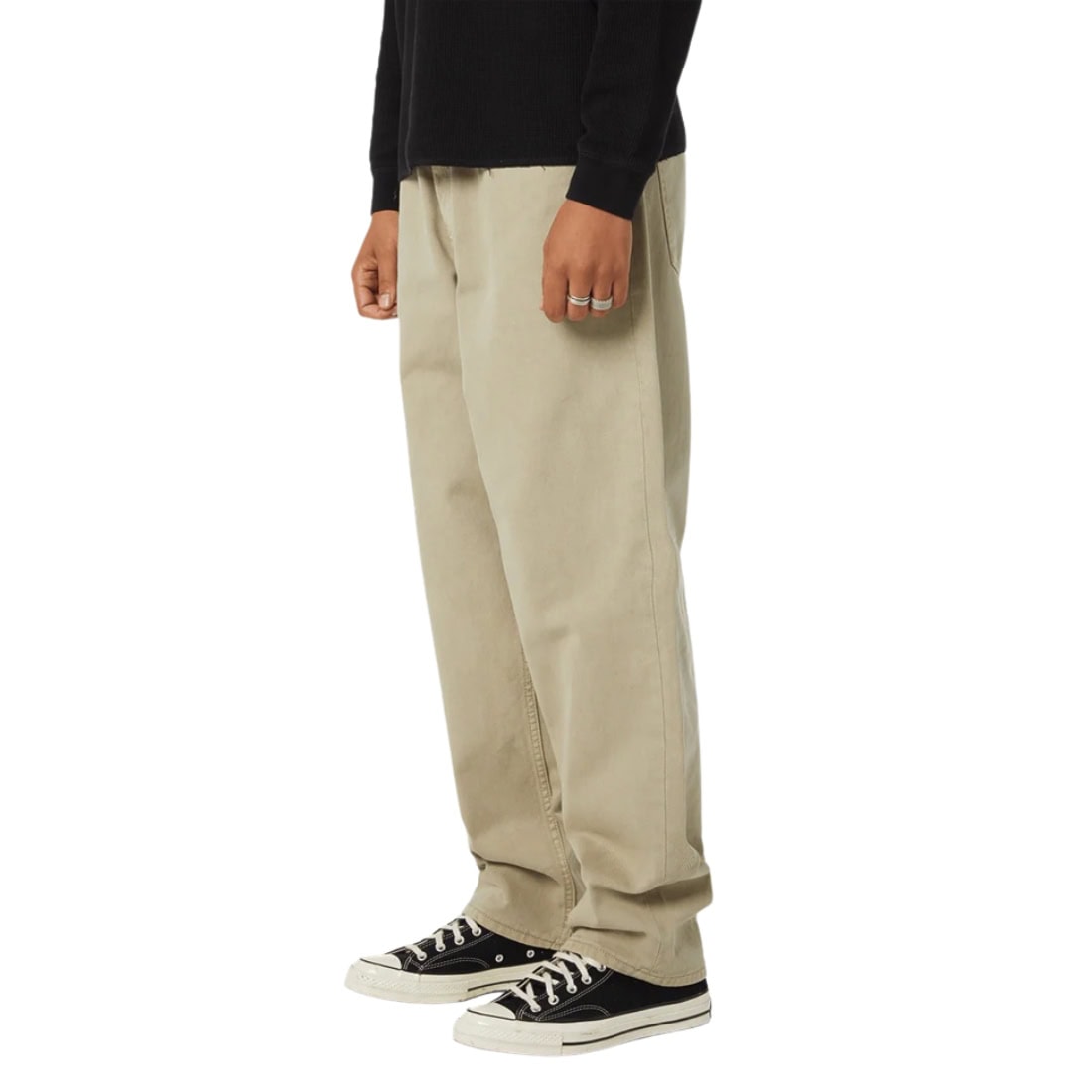 Huf Cromer Washed Pant - Desert - Mens Relaxed/Loose Denim Jeans by Huf