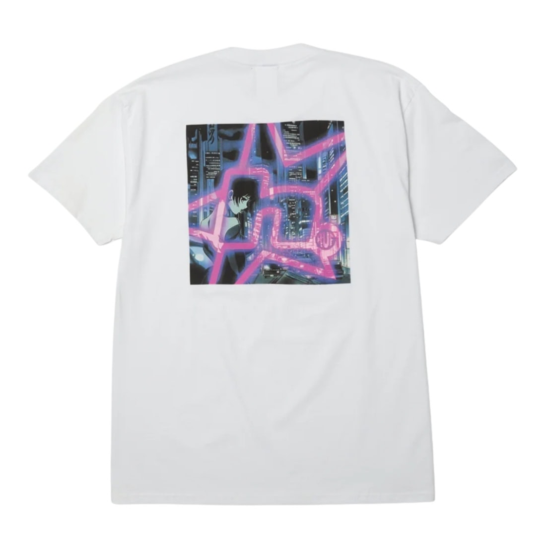 Huf Cyberpunk T-Shirt - White - Mens Graphic T-Shirt by Huf
