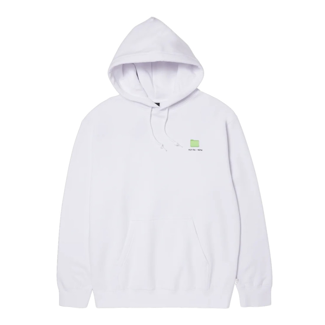 Huf Desktop Pullover Hoodie - White - Mens Pullover Hoodie by Huf