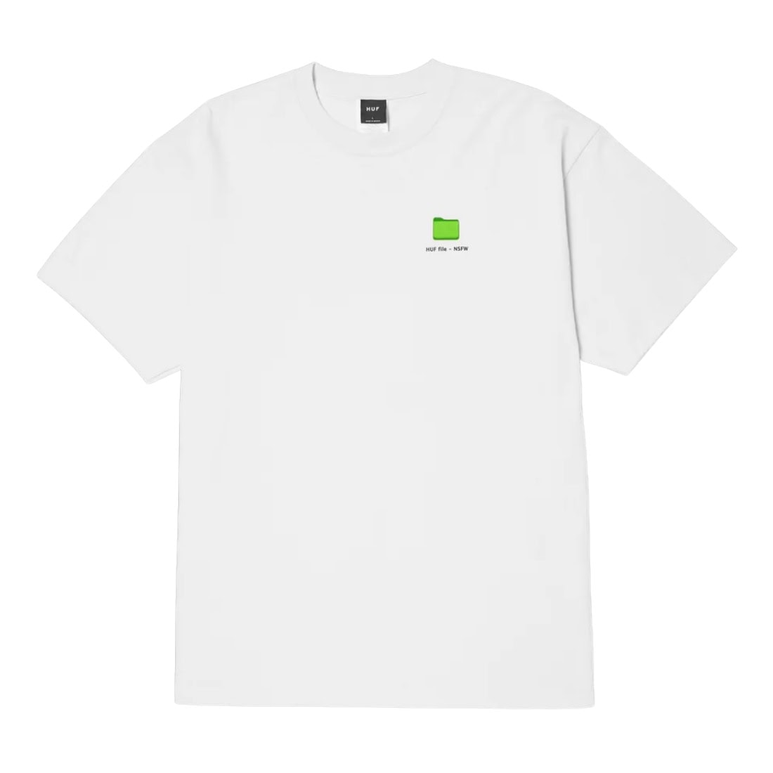 Huf Desktop T-Shirt - White - Mens Graphic T-Shirt by Huf
