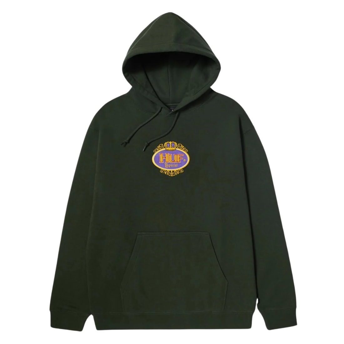 Huf Especial Pullover Hoodie - Hunter Green - Mens Pullover Hoodie by Huf