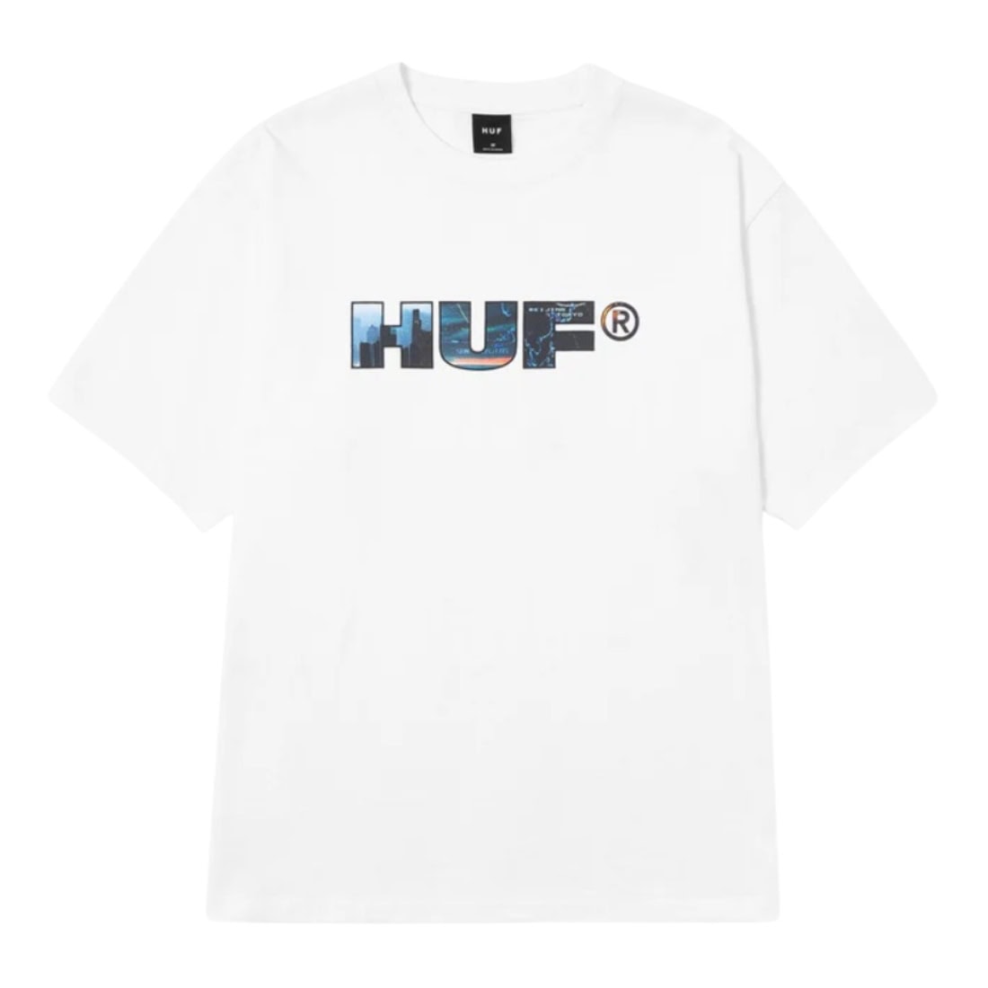 Huf Flight Path T-Shirt - White - Mens Graphic T-Shirt by Huf