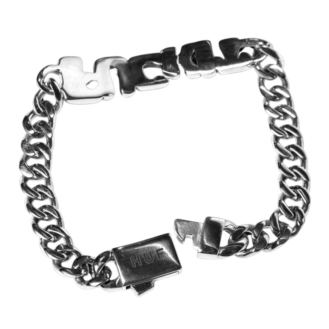 Huf Fuck It Warped ID Bracelet - Silver - Gifts for Skateboarders by Huf