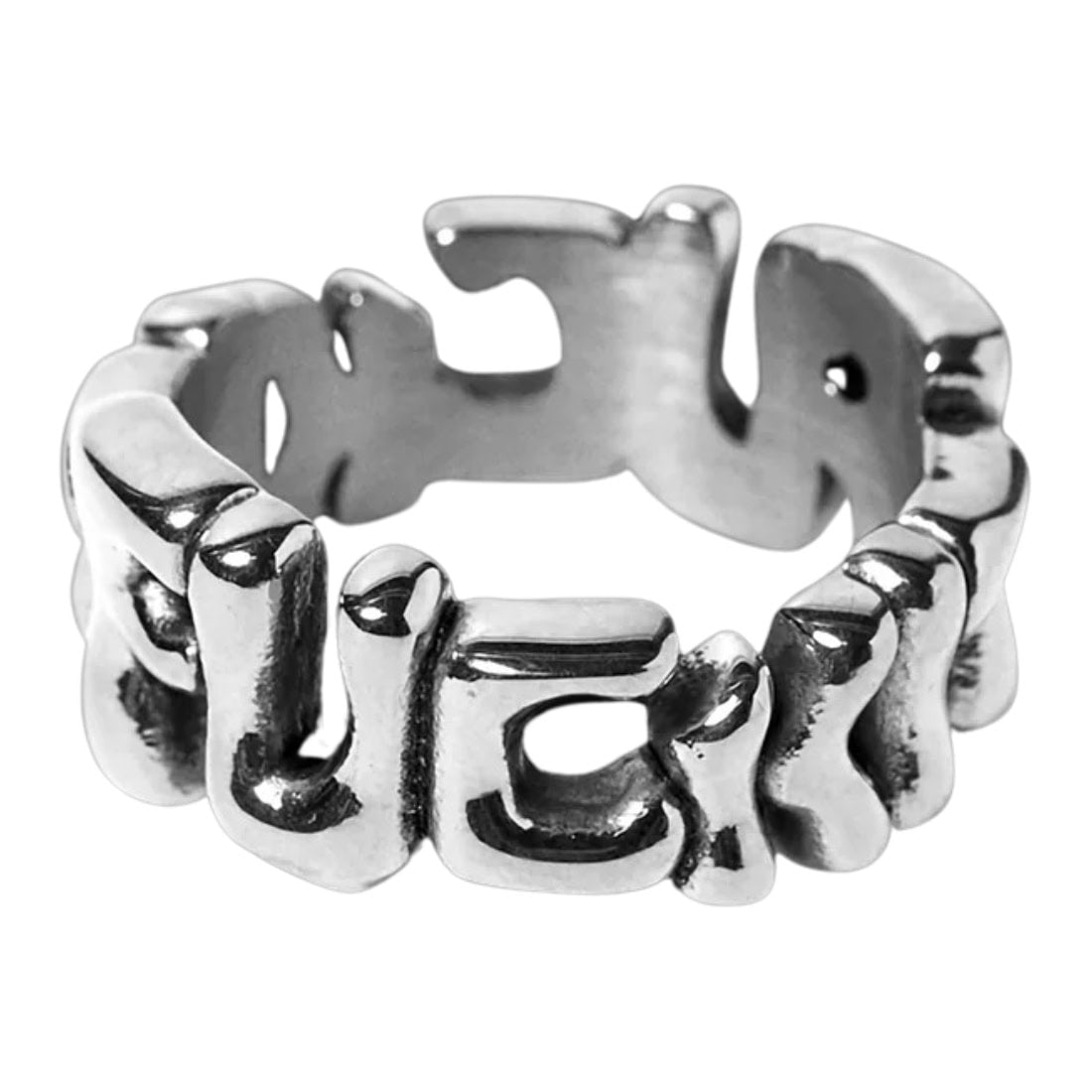Huf Fuck It Warped Ring - Silver - Gifts for Skateboarders by Huf