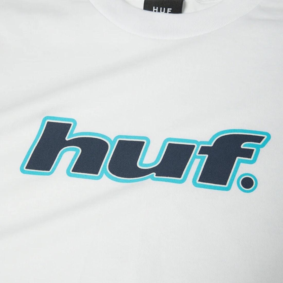 Huf H Dot T-Shirt - White - Mens Graphic T-Shirt by Huf