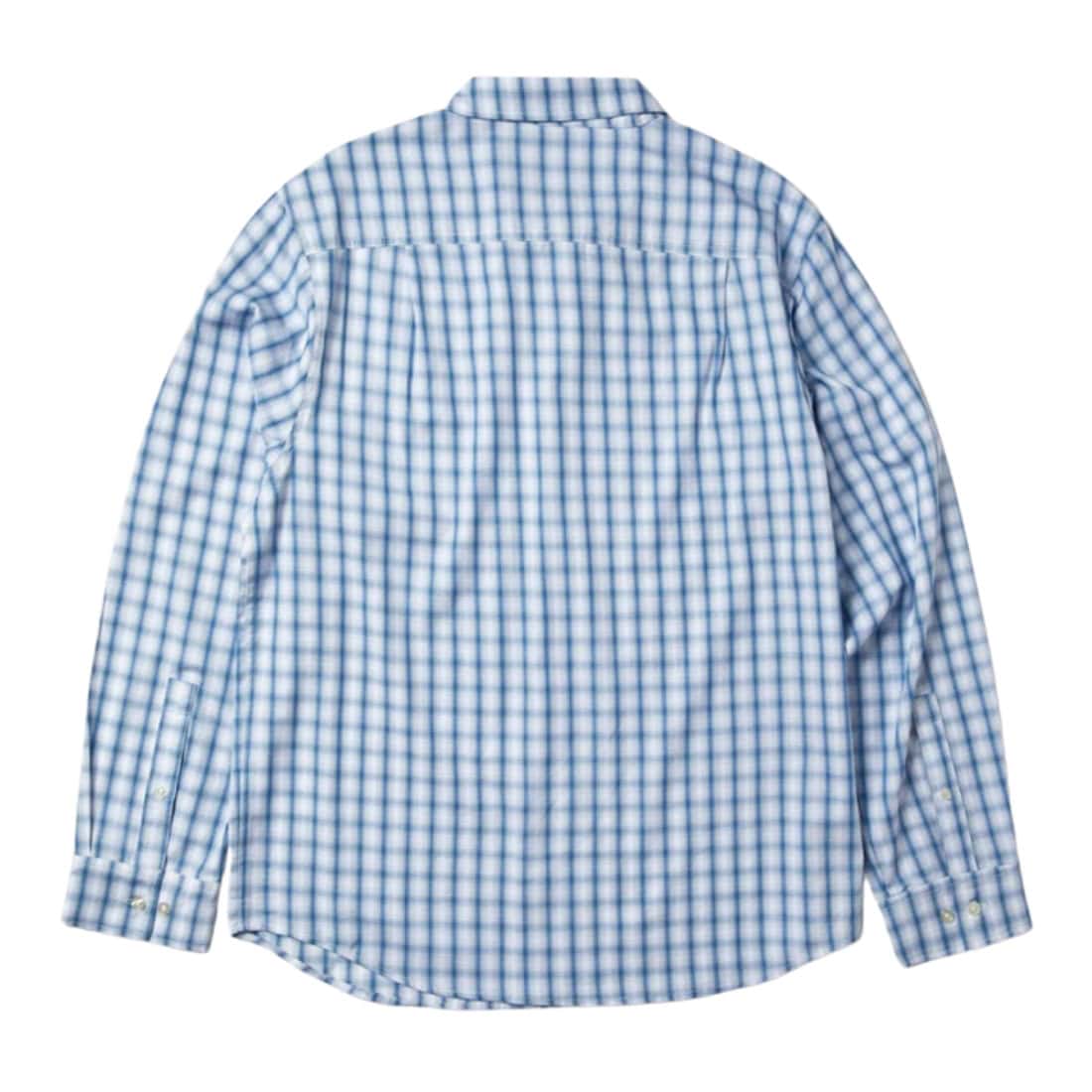 Huf H Star Long Sleeve Plaid Shirt - Light Blue - Mens Casual Shirt by Huf
