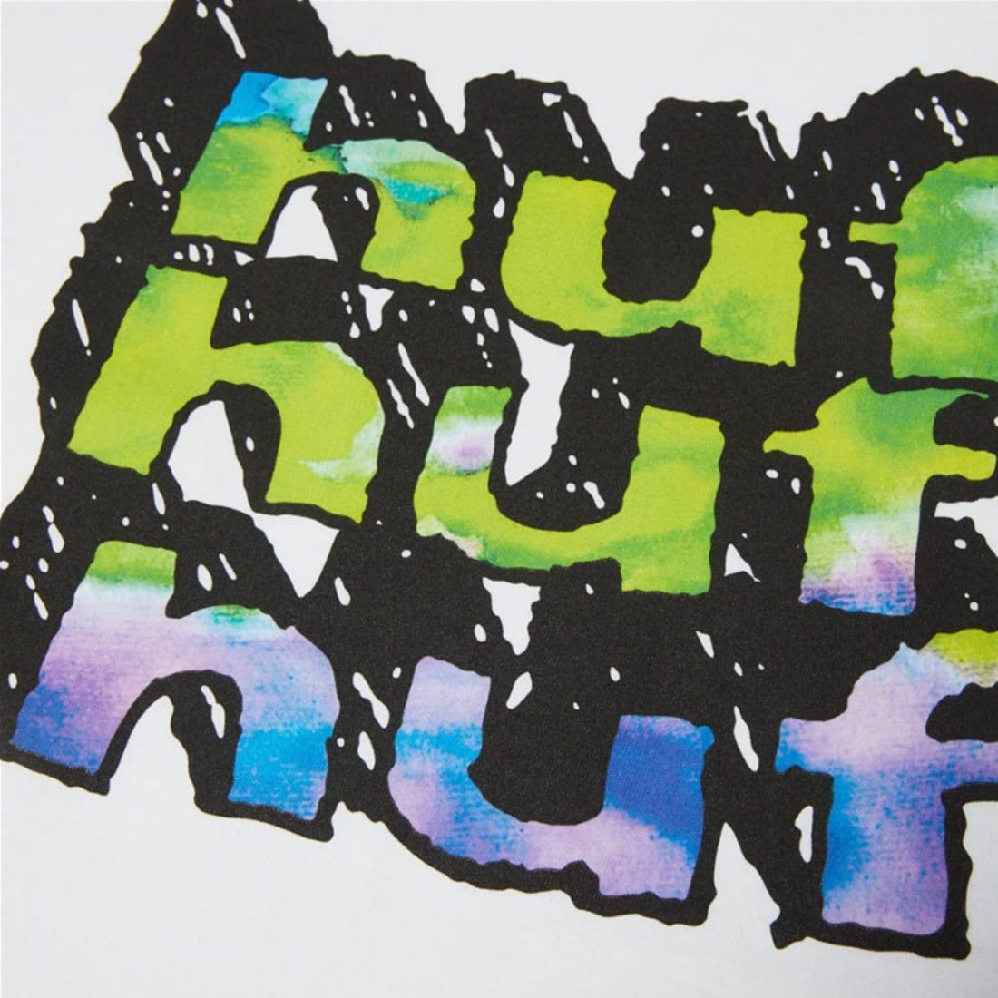 Huf Hand Stacked T-Shirt - White - Mens Graphic T-Shirt by Huf