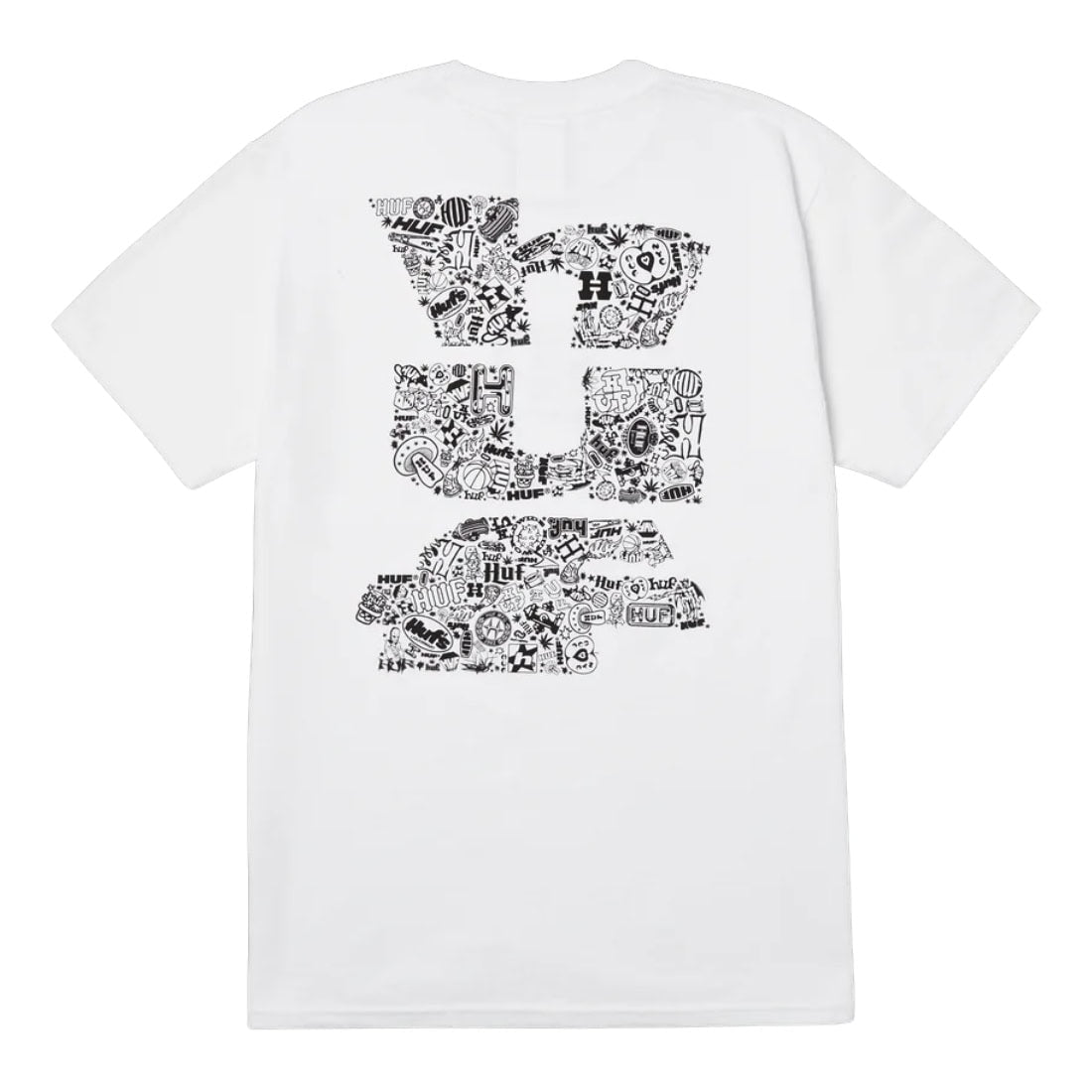 Huf Metablast T-Shirt - White - Mens Graphic T-Shirt by Huf