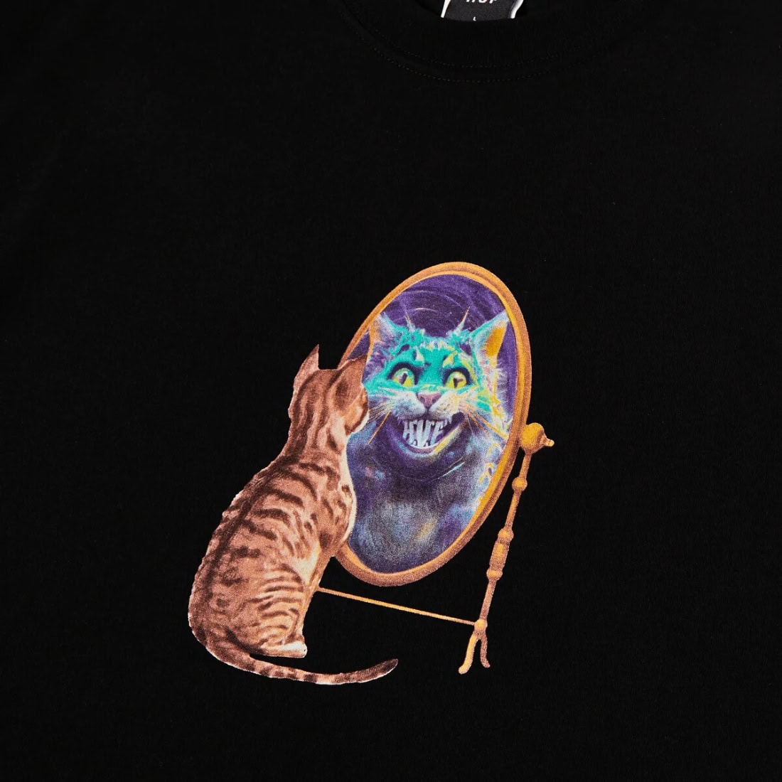 Huf Mirror T-Shirt - Black - Mens Graphic T-Shirt by Huf