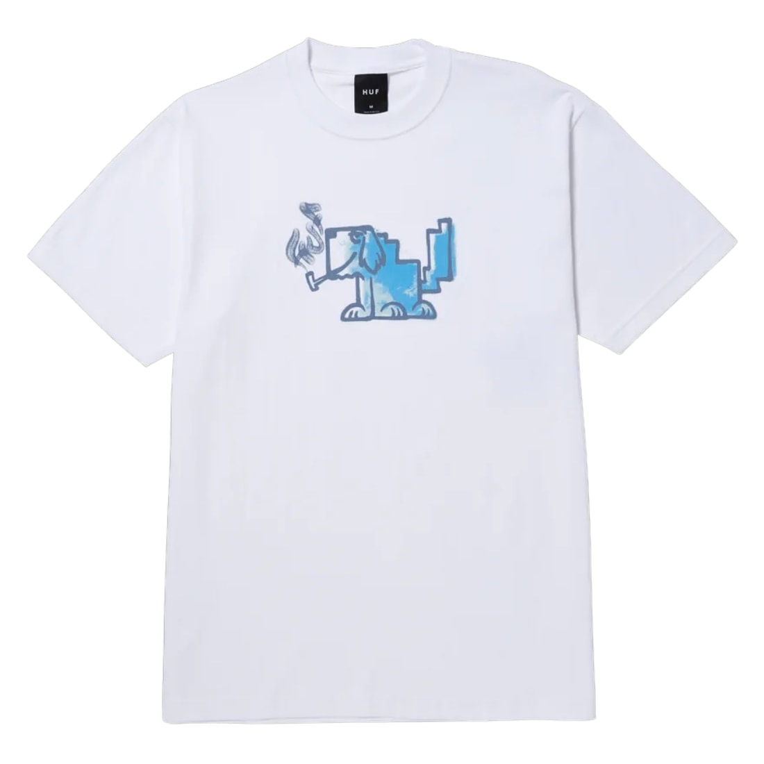 Huf Mod Dog T-Shirt - White - Mens Graphic T-Shirt by Huf