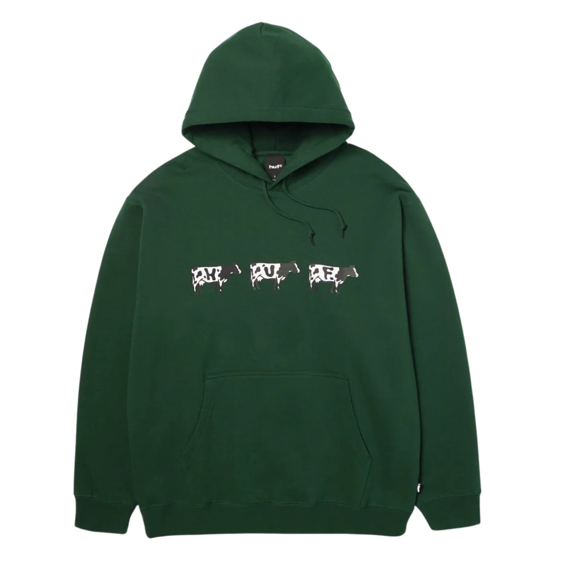 Huf Moo Pullover Hoodie - Forest Green - Mens Pullover Hoodie by Huf