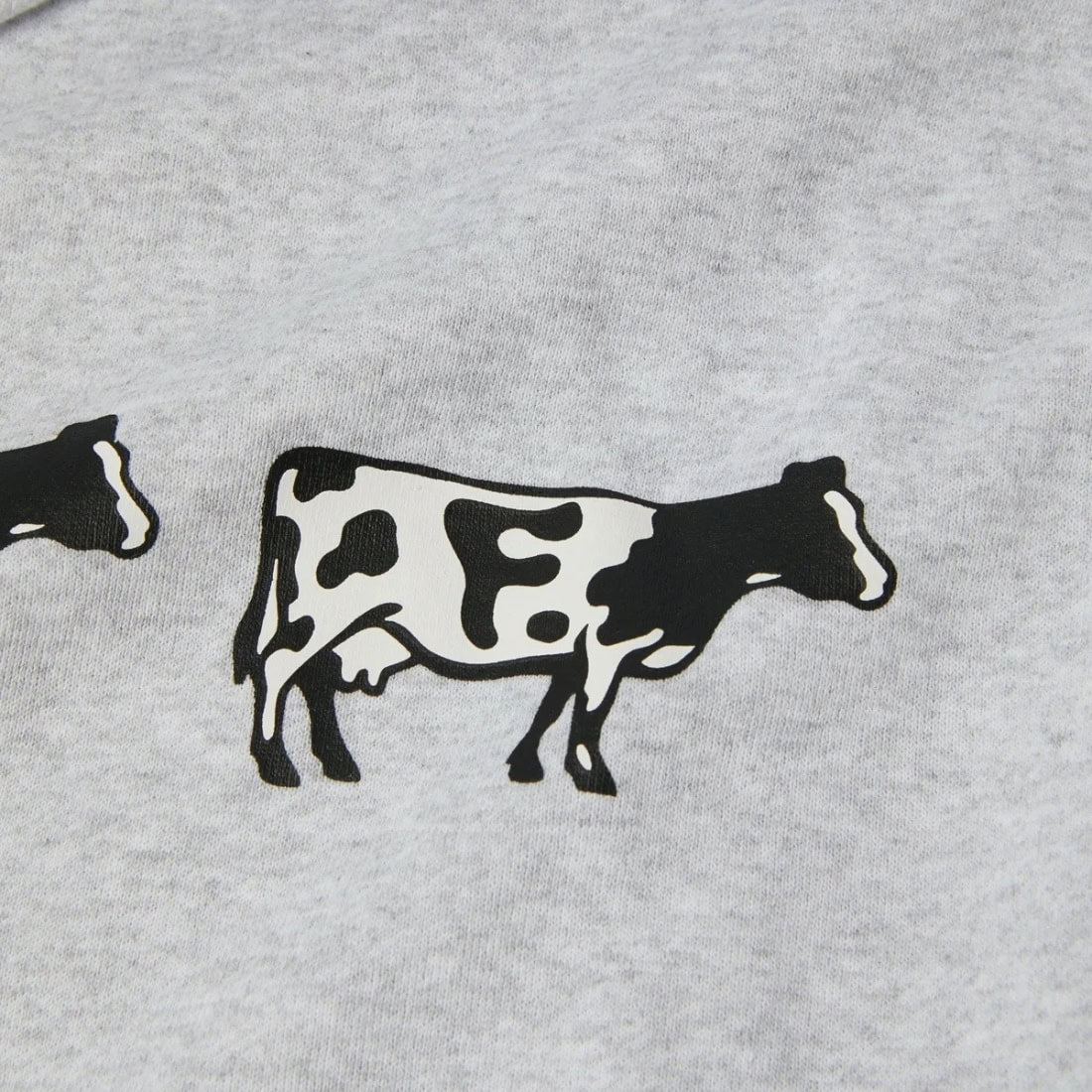 Huf Moo Pullover Hoodie - Heather Grey