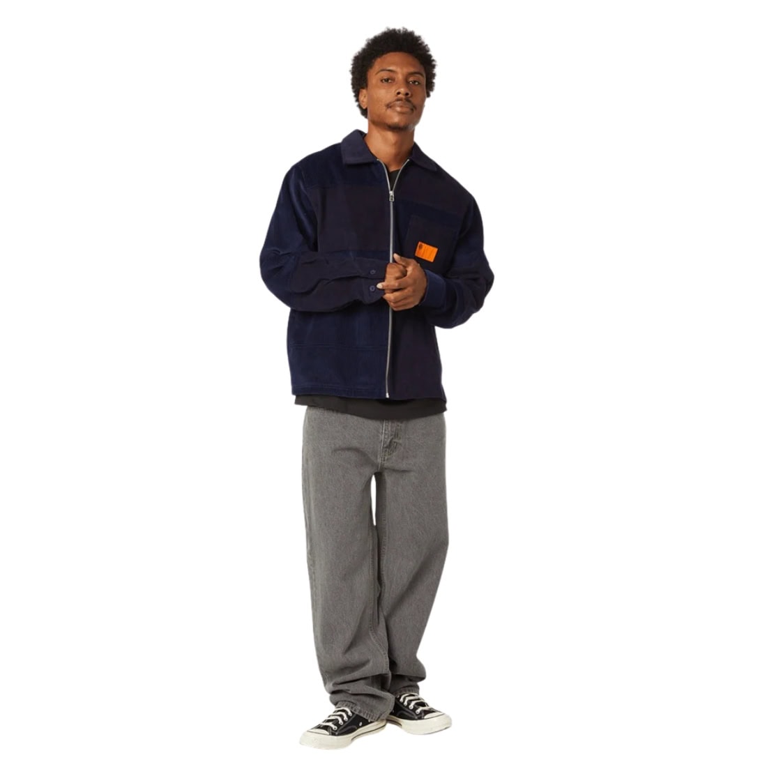 Huf Original Denim Pant - Frost Gray - Mens Relaxed/Loose Denim Jeans by Huf