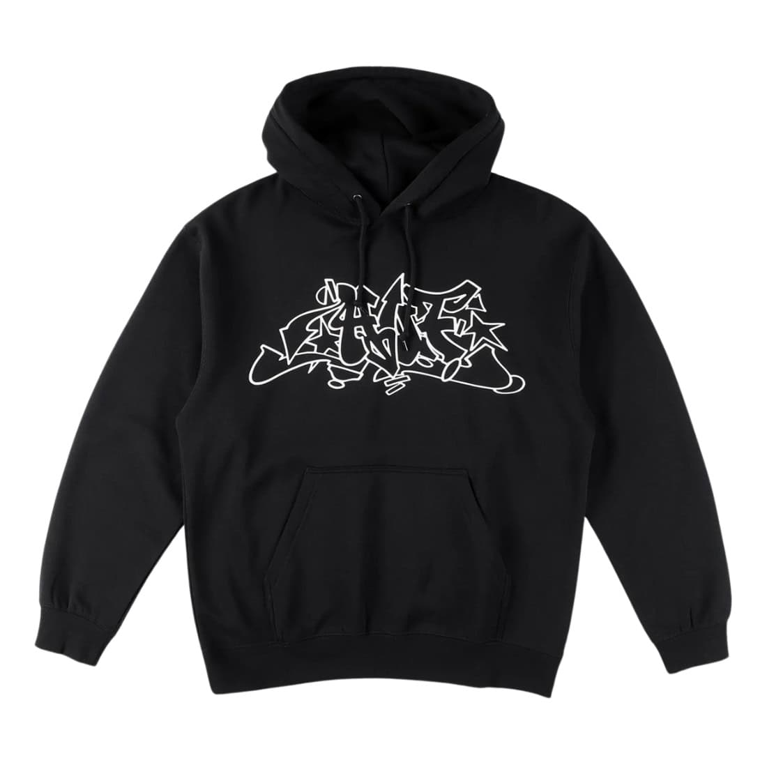 Huf Outlines Pullover Hoodie - Black - Mens Pullover Hoodie by Huf