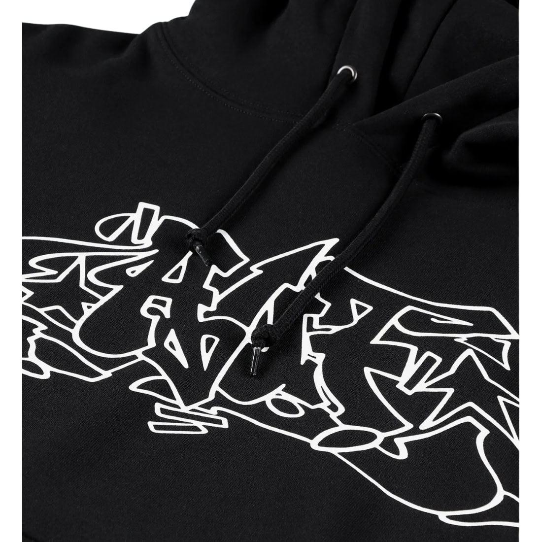 Huf Outlines Pullover Hoodie - Black - Mens Pullover Hoodie by Huf