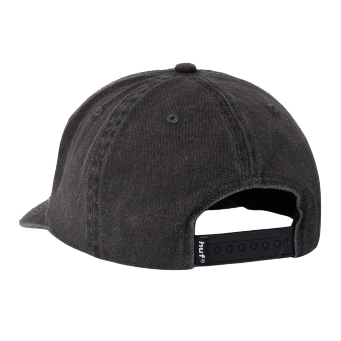 Huf Pacific Wash 5 Panel Cap Hat - Black - Snapback Cap by Huf One Size
