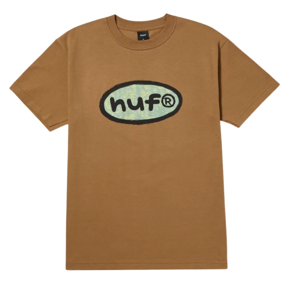 Huf Pencilled In T-Shirt - Camel - Mens Graphic T-Shirt by Huf