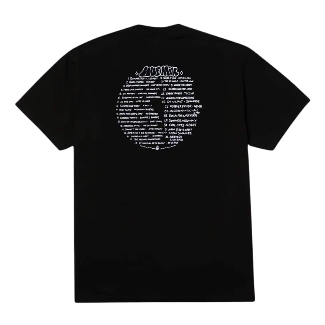 Huf Playlist T-Shirt - Black - Mens Graphic T-Shirt by Huf
