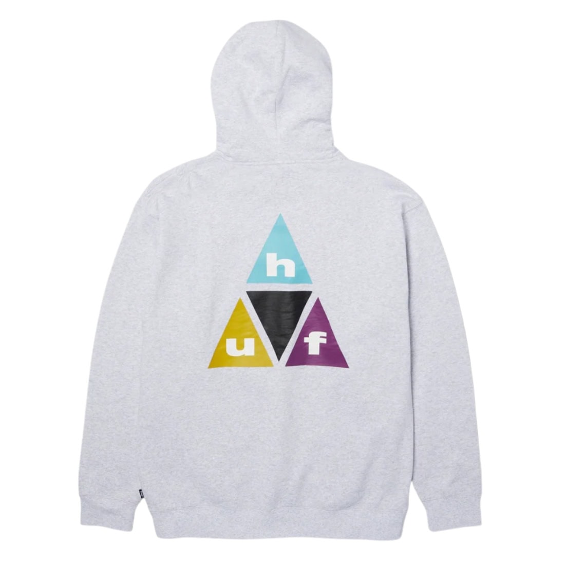 Huf Prism TT Hoodie - Heather Grey - Mens Pullover Hoodie by Huf