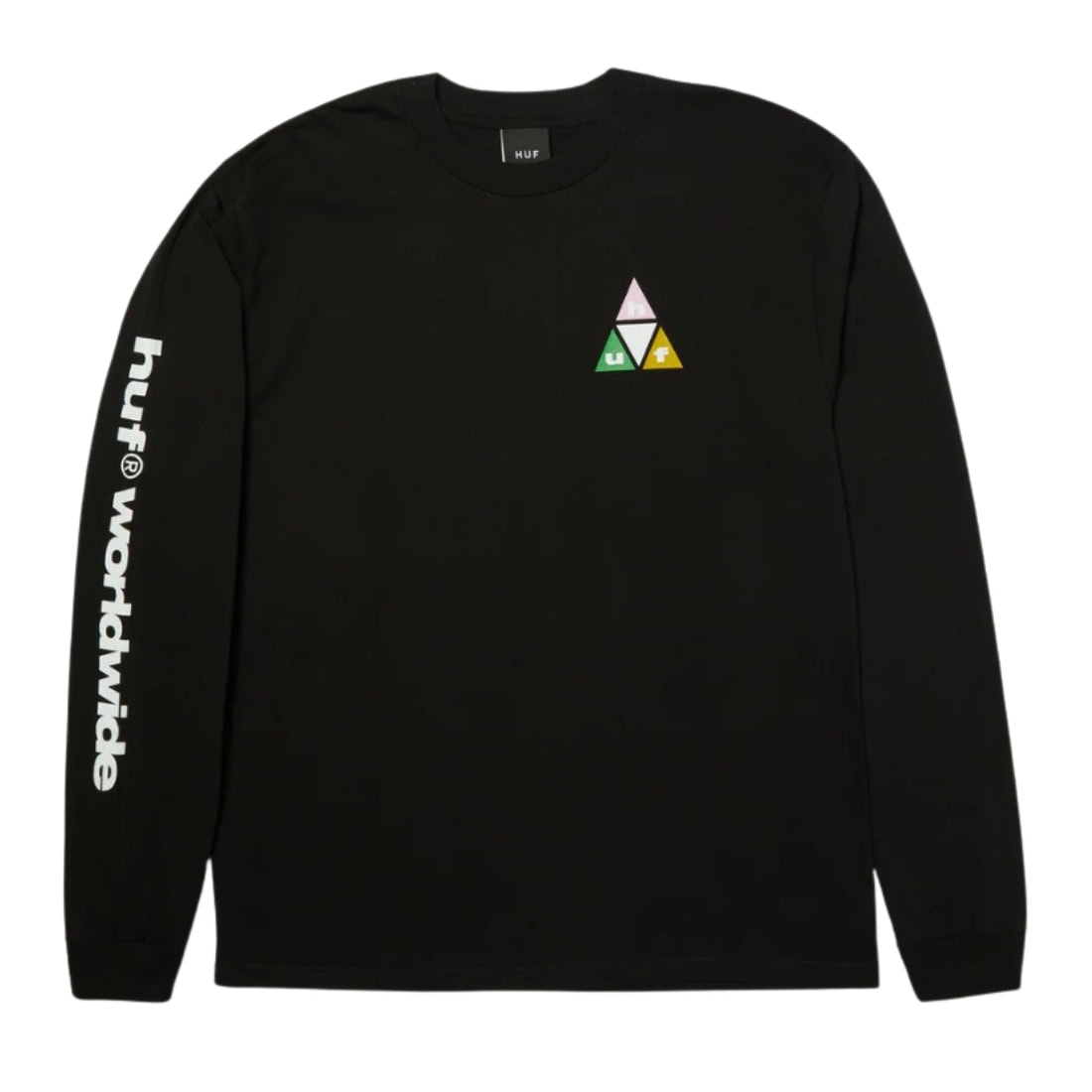 Huf Prism TT Longsleeve T-Shirt - Black - Mens Graphic T-Shirt by Huf