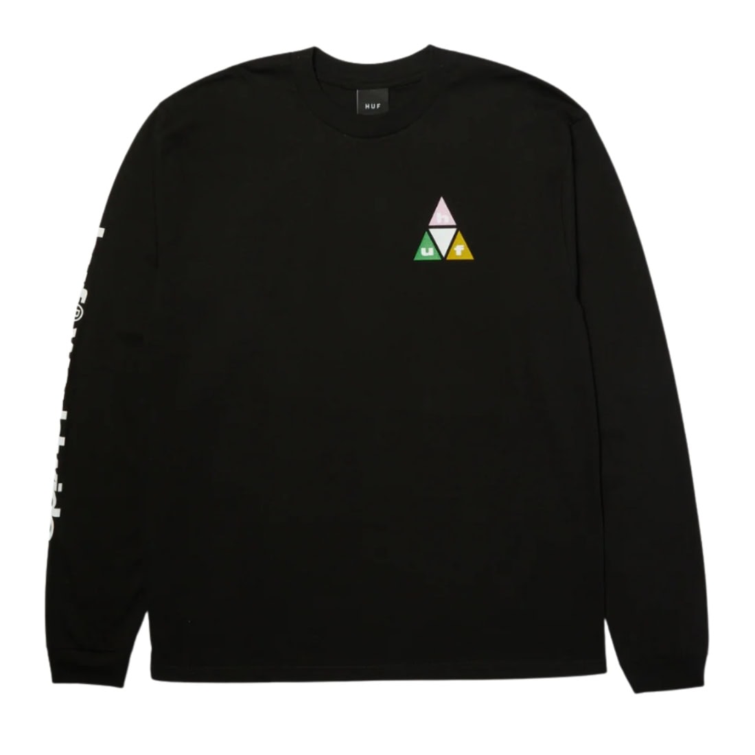 Huf Prism TT Longsleeve T-Shirt - Black - Mens Graphic T-Shirt by Huf