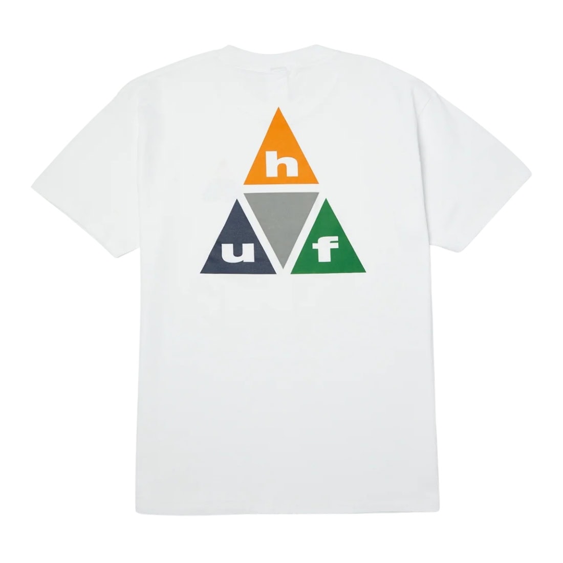Huf Prism TT Tee - White/Burnt Orange - Mens Graphic T-Shirt by Huf