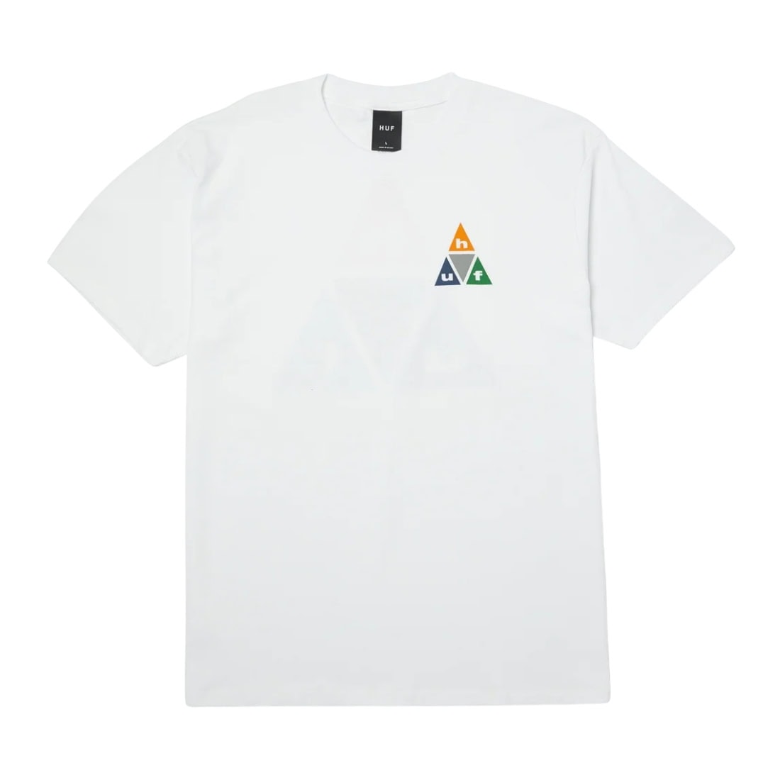 Huf Prism TT Tee - White/Burnt Orange - Mens Graphic T-Shirt by Huf