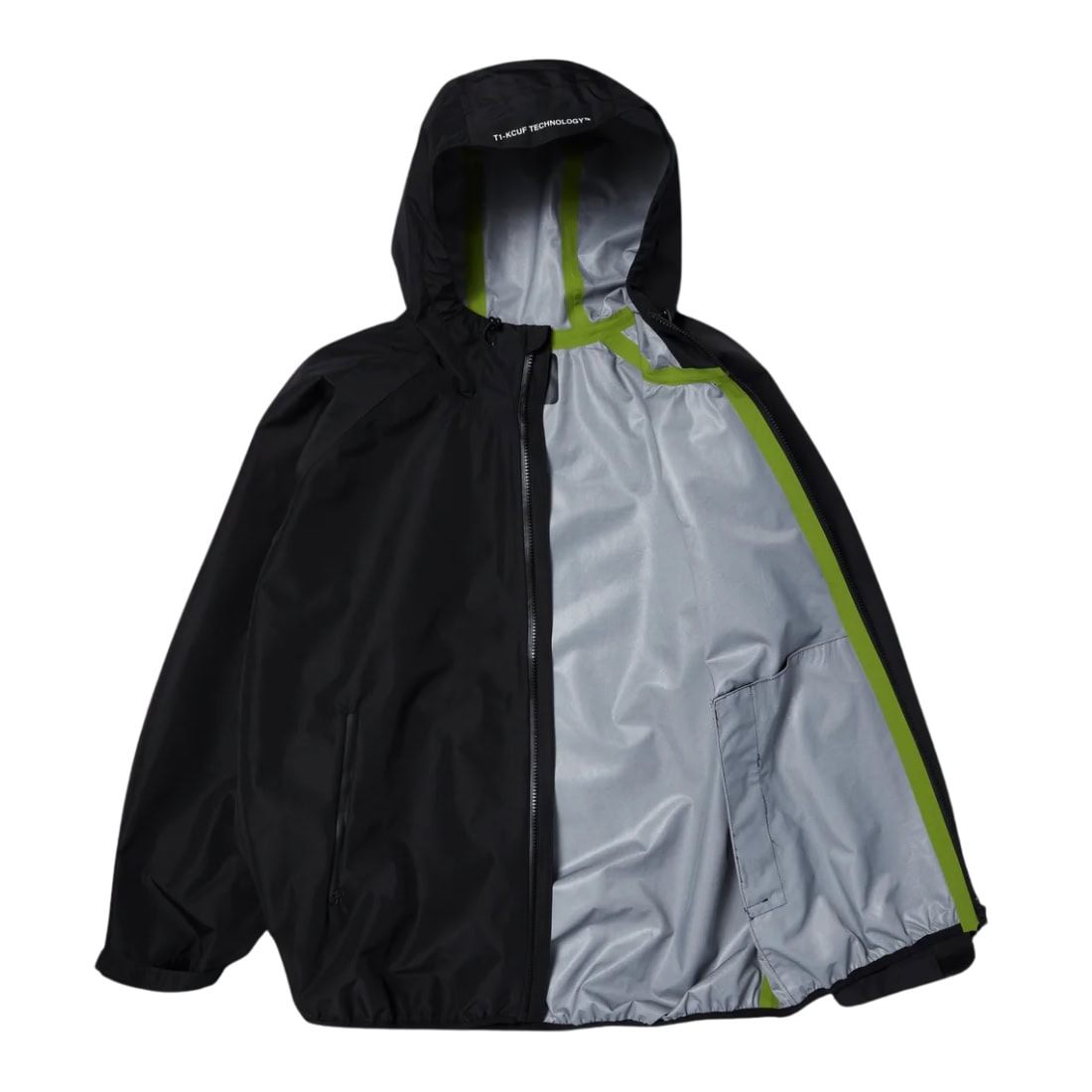Huf Rainier Shell Jacket - Black - Mens Windbreaker/Rain Jacket by Huf